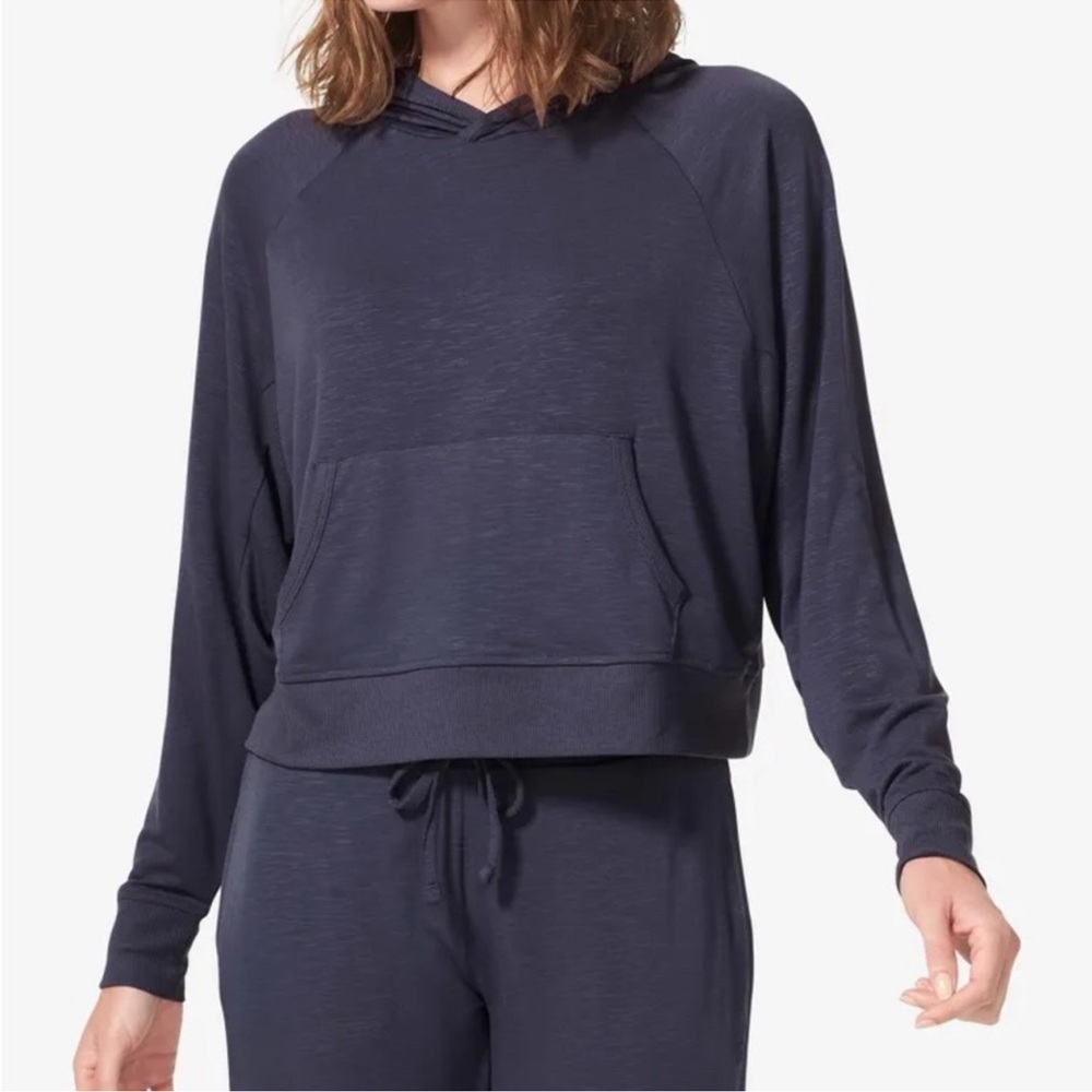 Tommy John Super Soft Terry Lounge Hoodie Parchment Medium - Picture 3 of 15